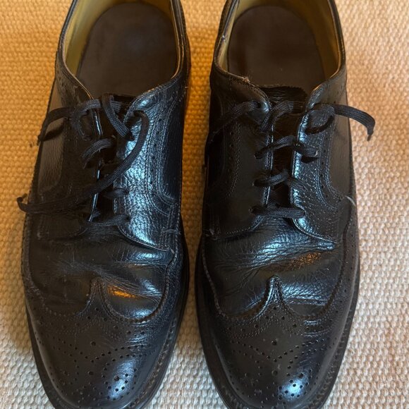 Vintage Longwing Brogue Leather Shoes with Cat’s Paw Soles - Picture 7 of 7